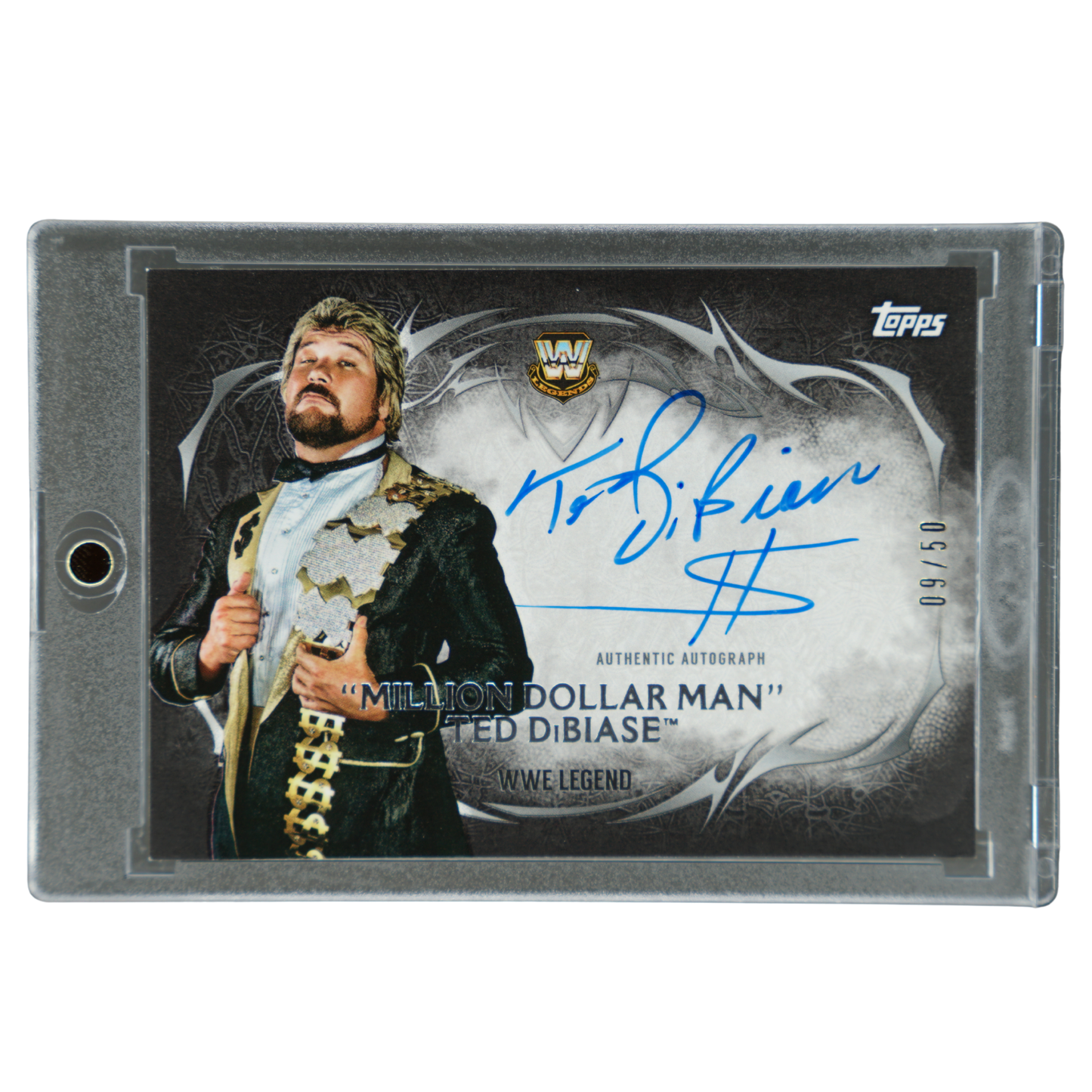 "Million Dollar Man" Ted DiBiase 2015 Undisputed Auto 9/50 #UA-MM