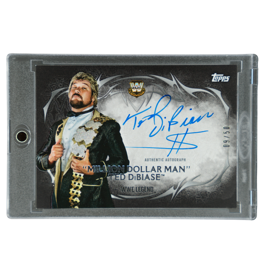 "Million Dollar Man" Ted DiBiase 2015 Undisputed Auto 9/50 #UA-MM