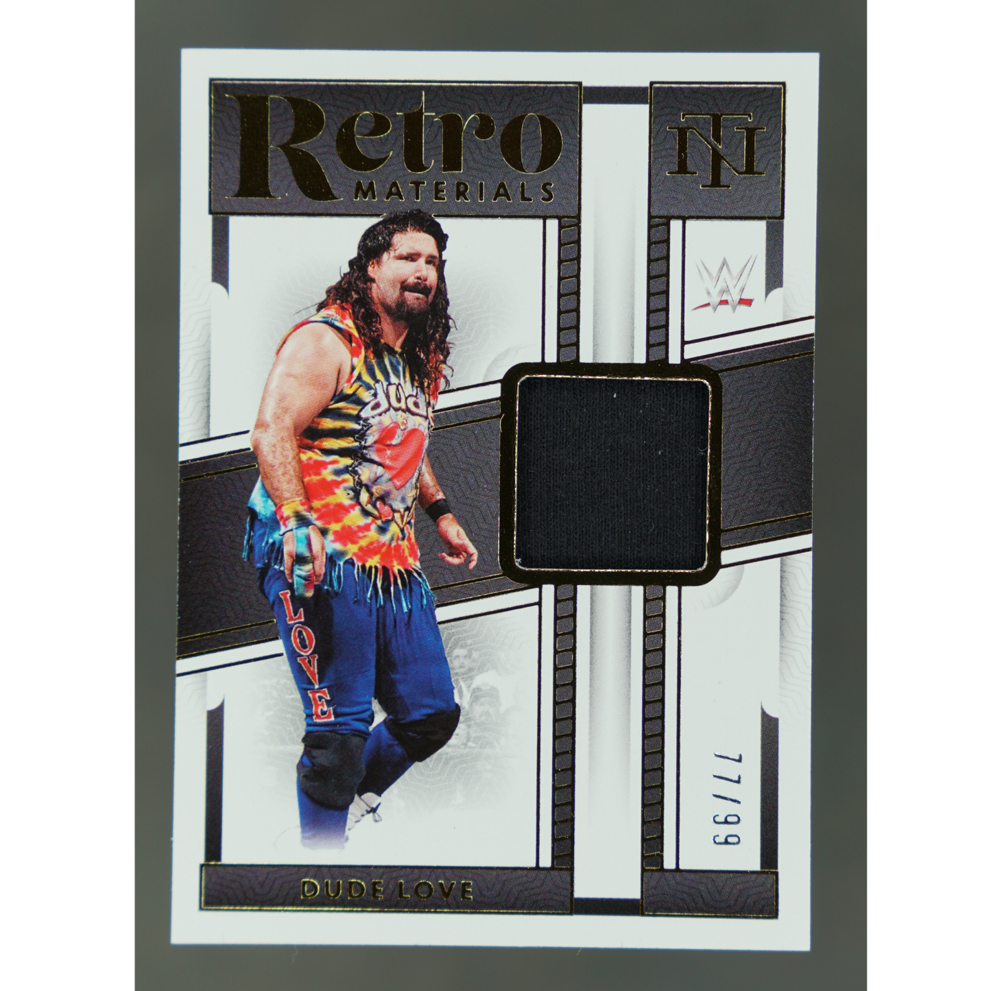 Dude Love 2024 National Treasures Retro Materials Memorabilia 77/99 #RM-DLV