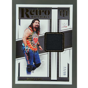 Dude Love 2024 National Treasures Retro Materials Memorabilia 77/99 #RM-DLV
