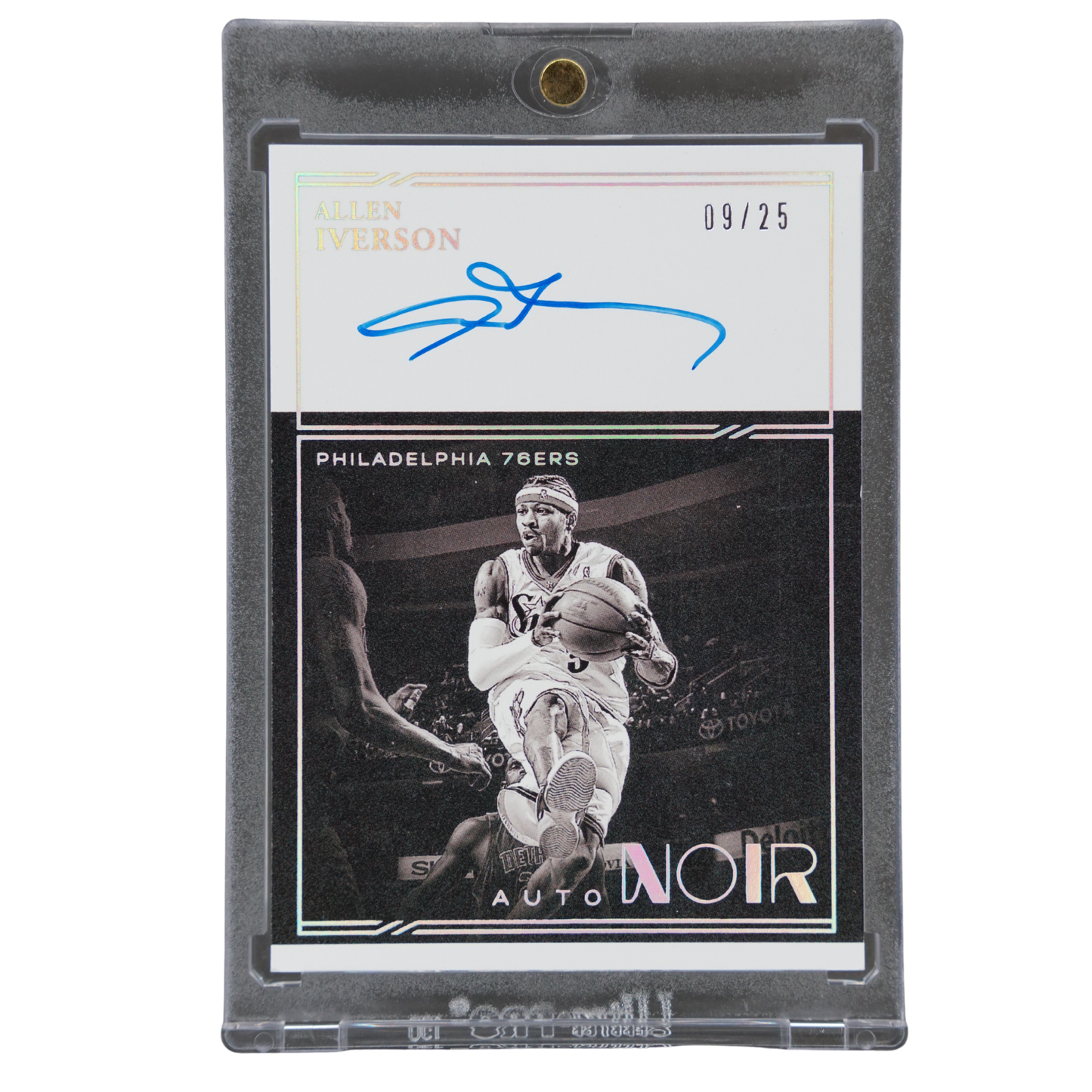 Allen Iverson 2020-21 Noir Auto 9/25 #AB-AIV