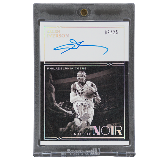Allen Iverson 2020-21 Noir Auto 9/25 #AB-AIV