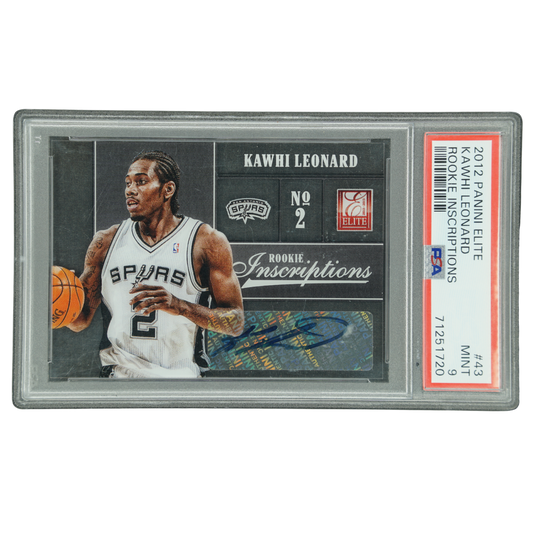 Kawhi Leonard 2012 Elite Rookie Inscriptions Auto psa 9 #43
