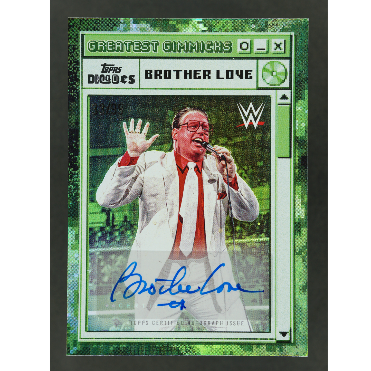 Brother Love 2026 WWE Decades Greatest Gimmicks Auto 33/99 #104A