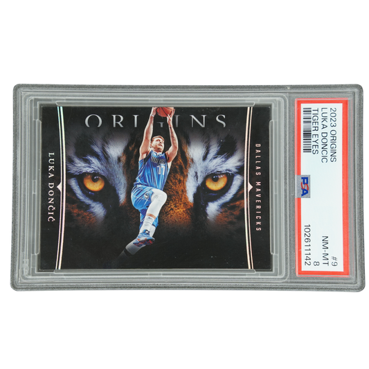 Luka Doncic 2023 Origins Tiger Eyes PSA 8 #9