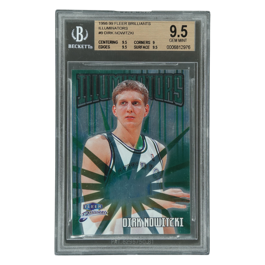 Dirk Nowitzki 1998-99 Fleer Brilliants Illuminators RC BGS 9.5 #9