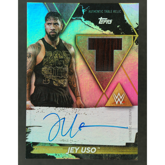 Jey Uso 2021 Fully Loaded 1/1 Memorabilia Table Relic Auto #T-JU