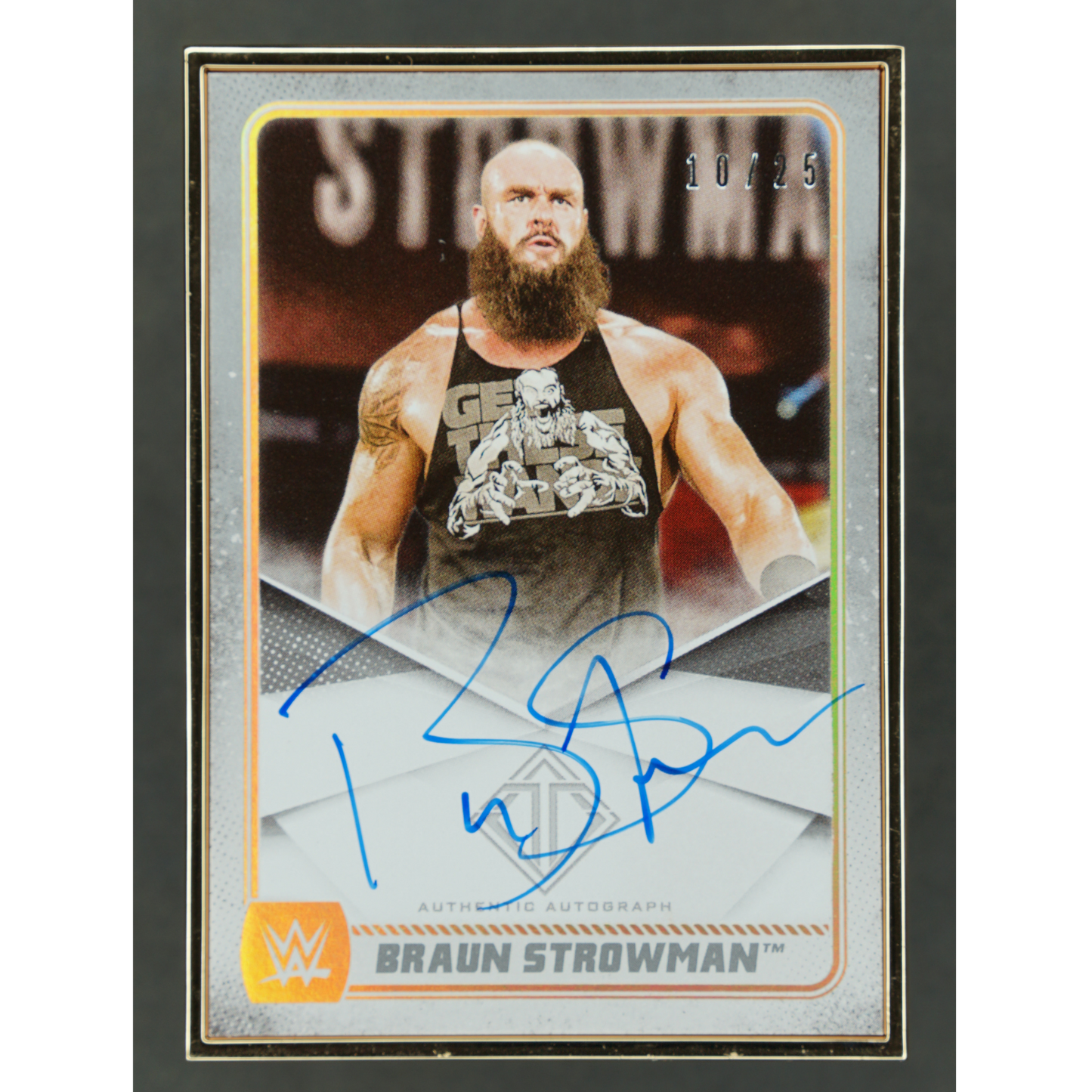 Braun Strowman 2020 Transcendent Metal Frame Auto 10/25 #A-BR