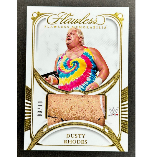 Dusty Rhodes 2024 Flawless Memorabilia Gold 3/10 #FM-DRD
