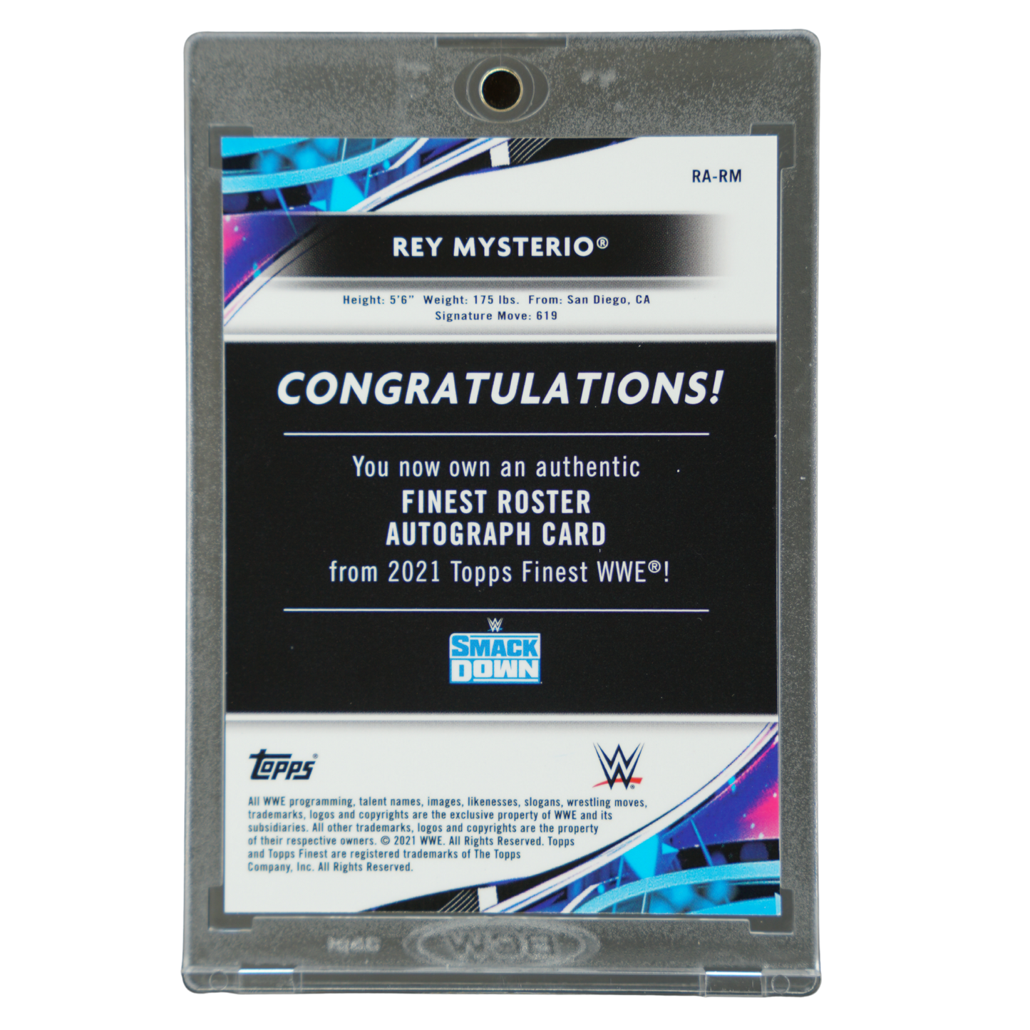 Rey Mysterio 2021 Finest Gold Auto 44/50 #RA-RM