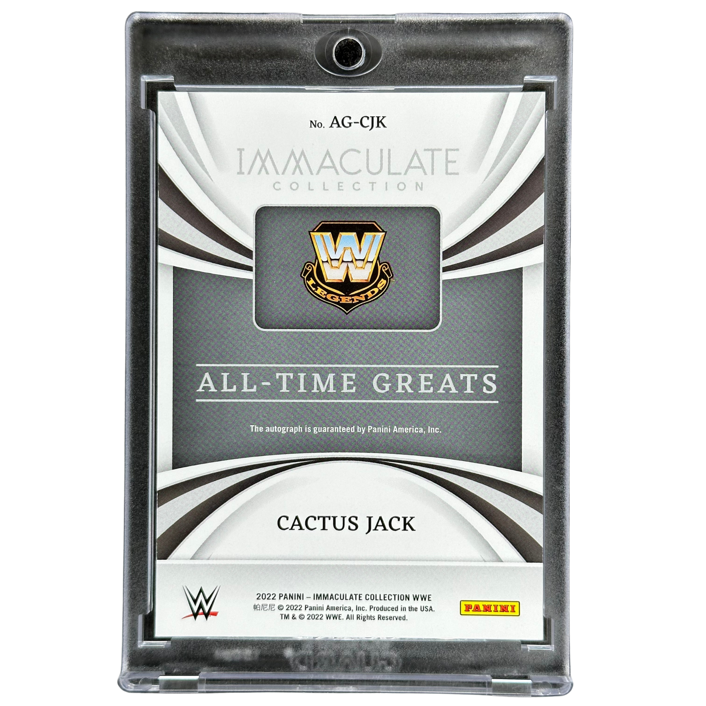Cactus Jack 2022 Immaculate All-Time Greats Auto 23/75 #AG-CJK