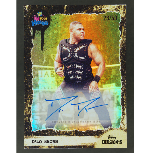 D´Lo Brown 2026 WWE Decades In Your House Auto 28/50 #25A