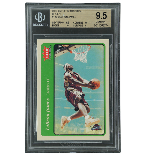 Lebron James 2004-05 Fleer Tradition Green BGS 9.5 #140