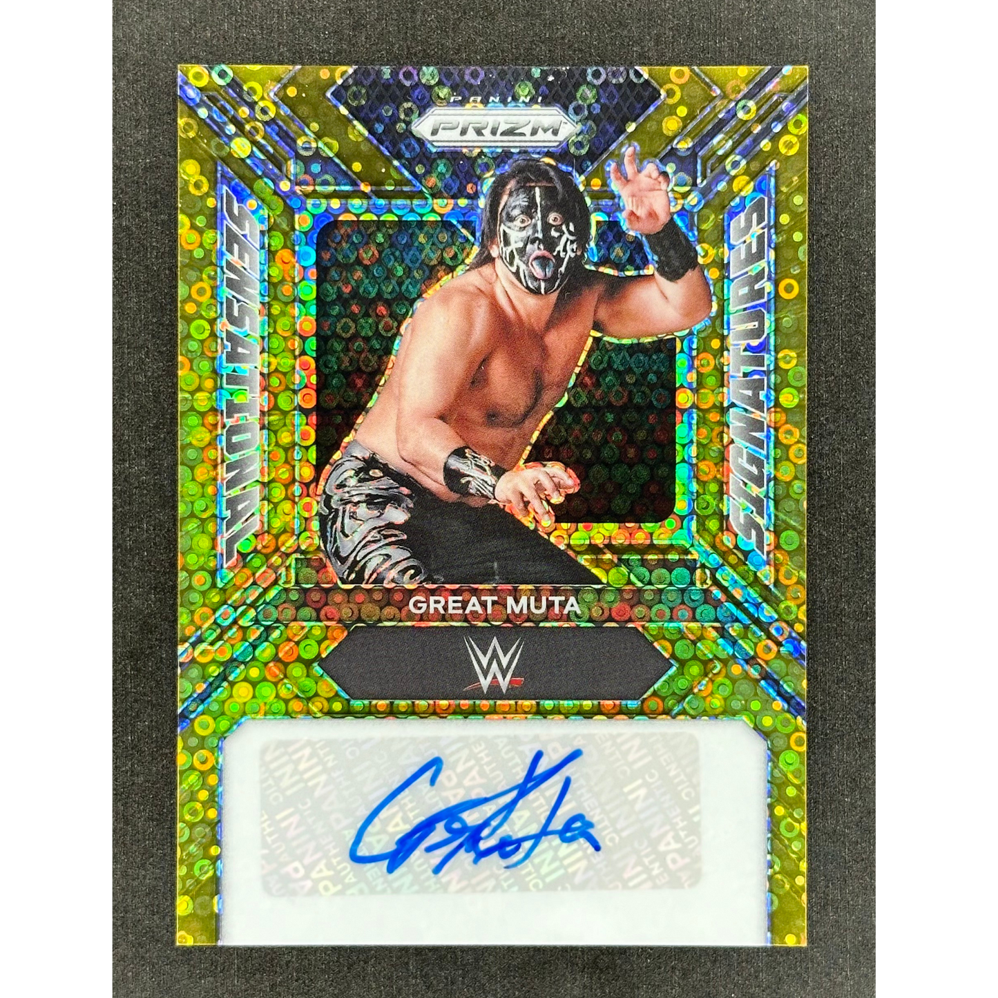Great Muta 2024 Prizm Sensational Signatures auto Gold 5/10 #SS-MUT
