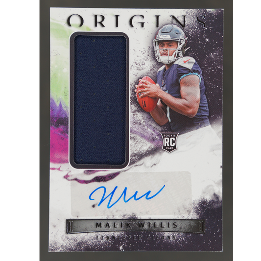 Malik WIllis 2022 Origins RC Jersey Auto #152