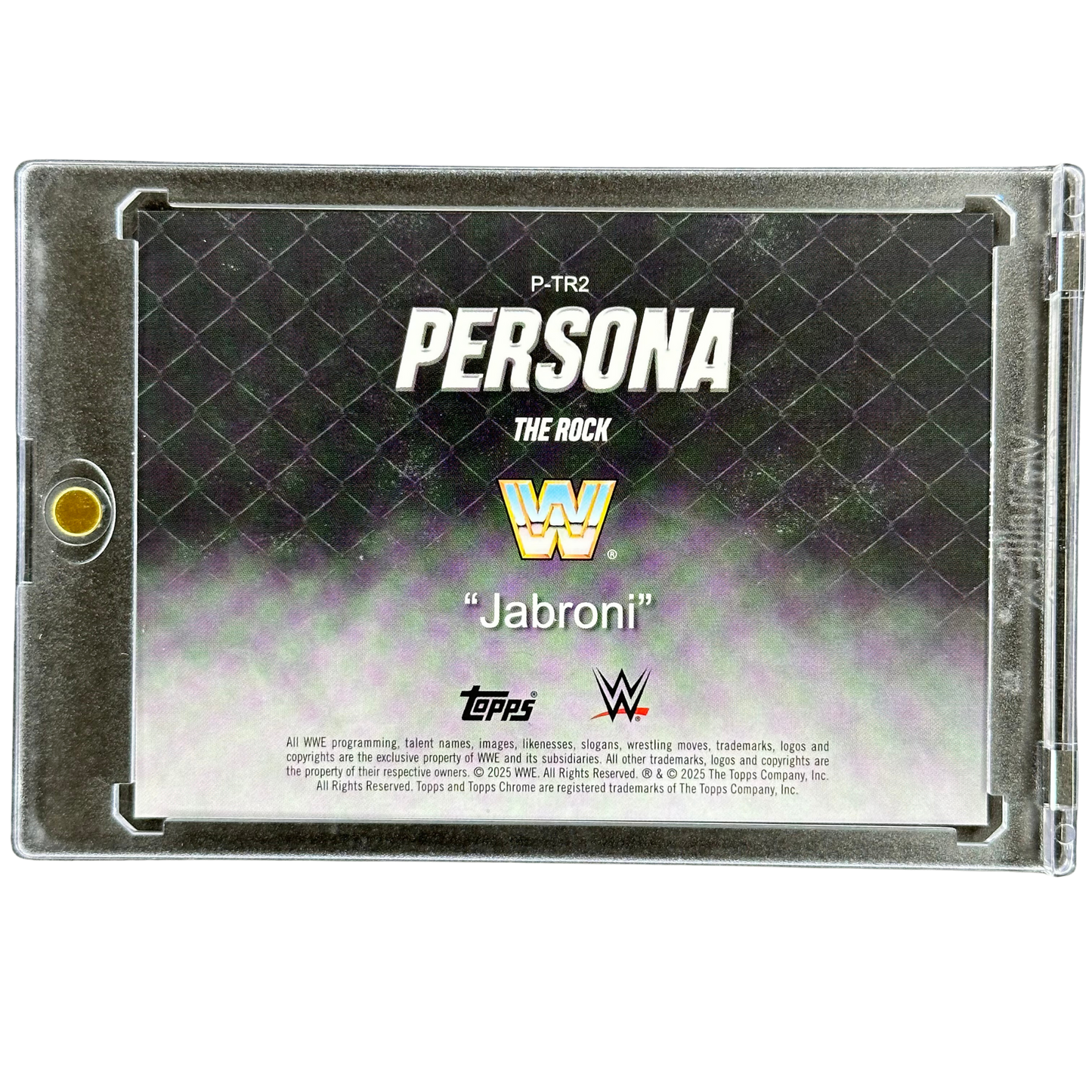 The Rock 2025 Chrome Persona Jabroni #P-TR2