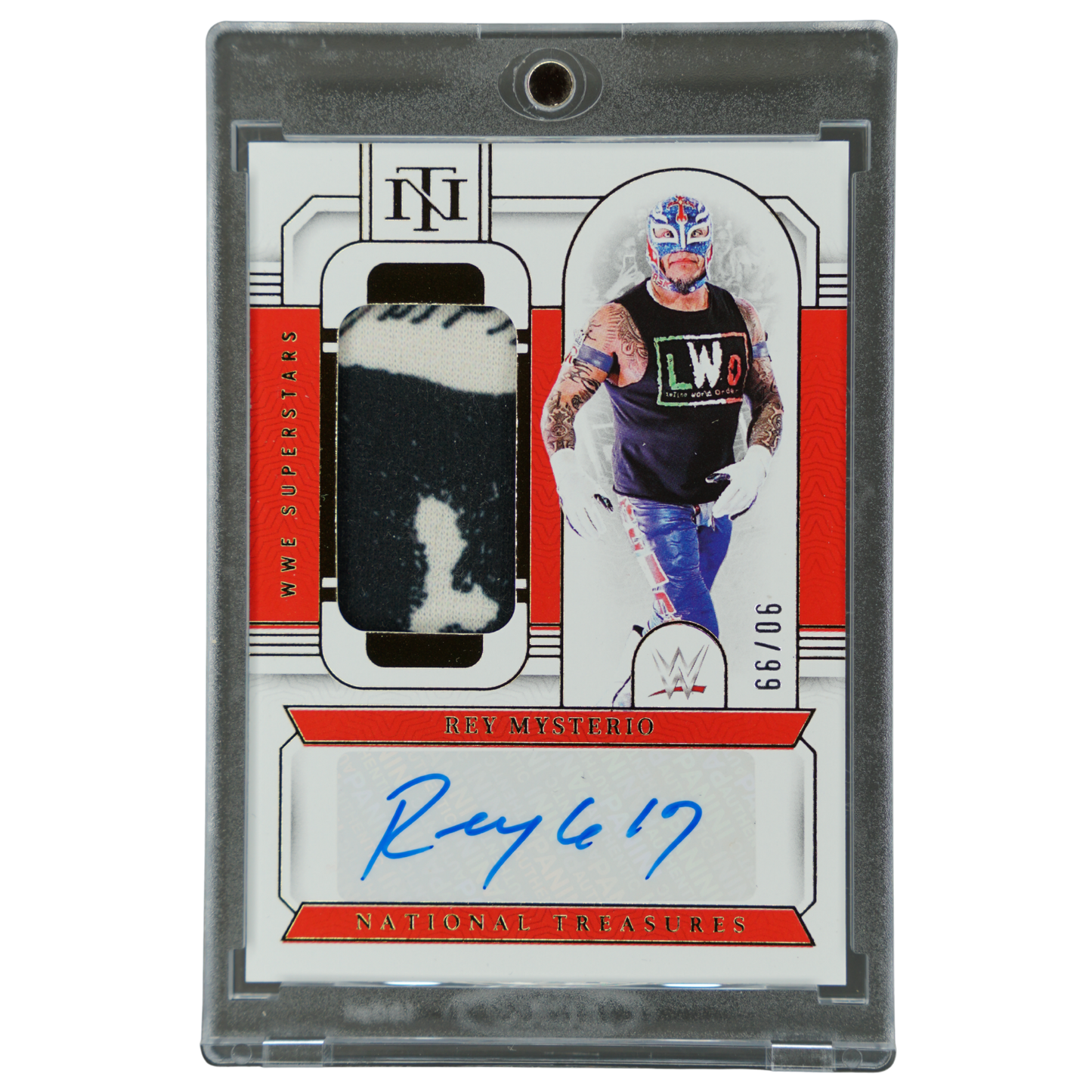 Rey Mysterio 2024 National Treasures Memorabilia Auto 90/99 #SM-RMY