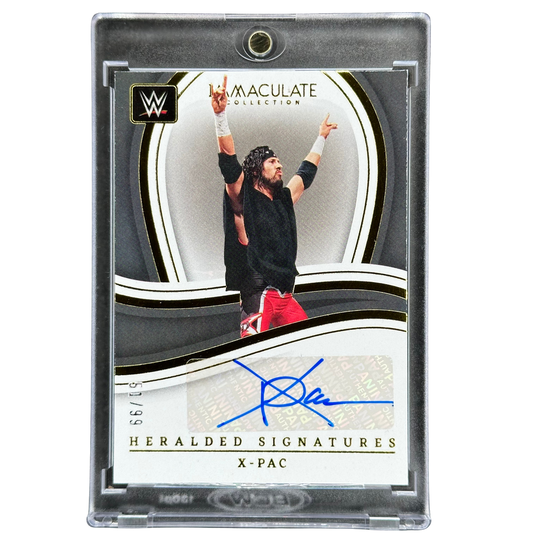 X-Pac 2023 Immaculate Heralded Signatures Auto 51/99 #HS-XPC