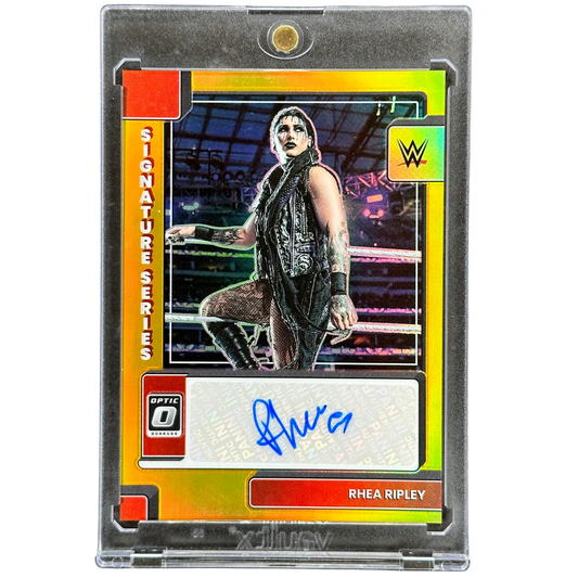 Rhea Ripley 2023 Optic Gold Signature Series Auto 1/10 #DO-RHE
