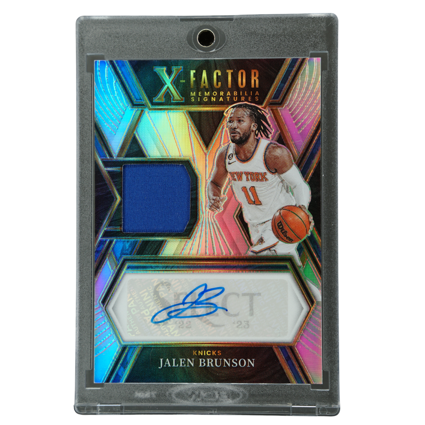 Jalen Brunson 2022 Select X-Factor Jersey Auto 24/199 #XFS-JBR