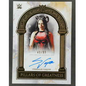 Stephanie Vaquer 2025 Royalty Pillars of Greatness Auto 49/99 #PGS-SVA
