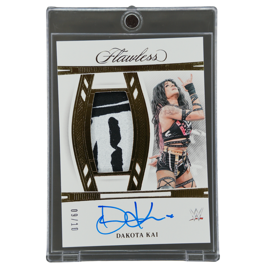 Dakota Kai 2024 Flawless Memorabilia Auto Gold 9/10 #VT-DKI