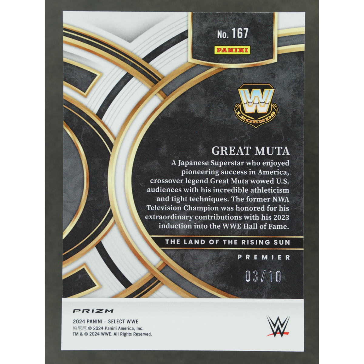 Great Muta 2024 Select Premier 3/10 #167