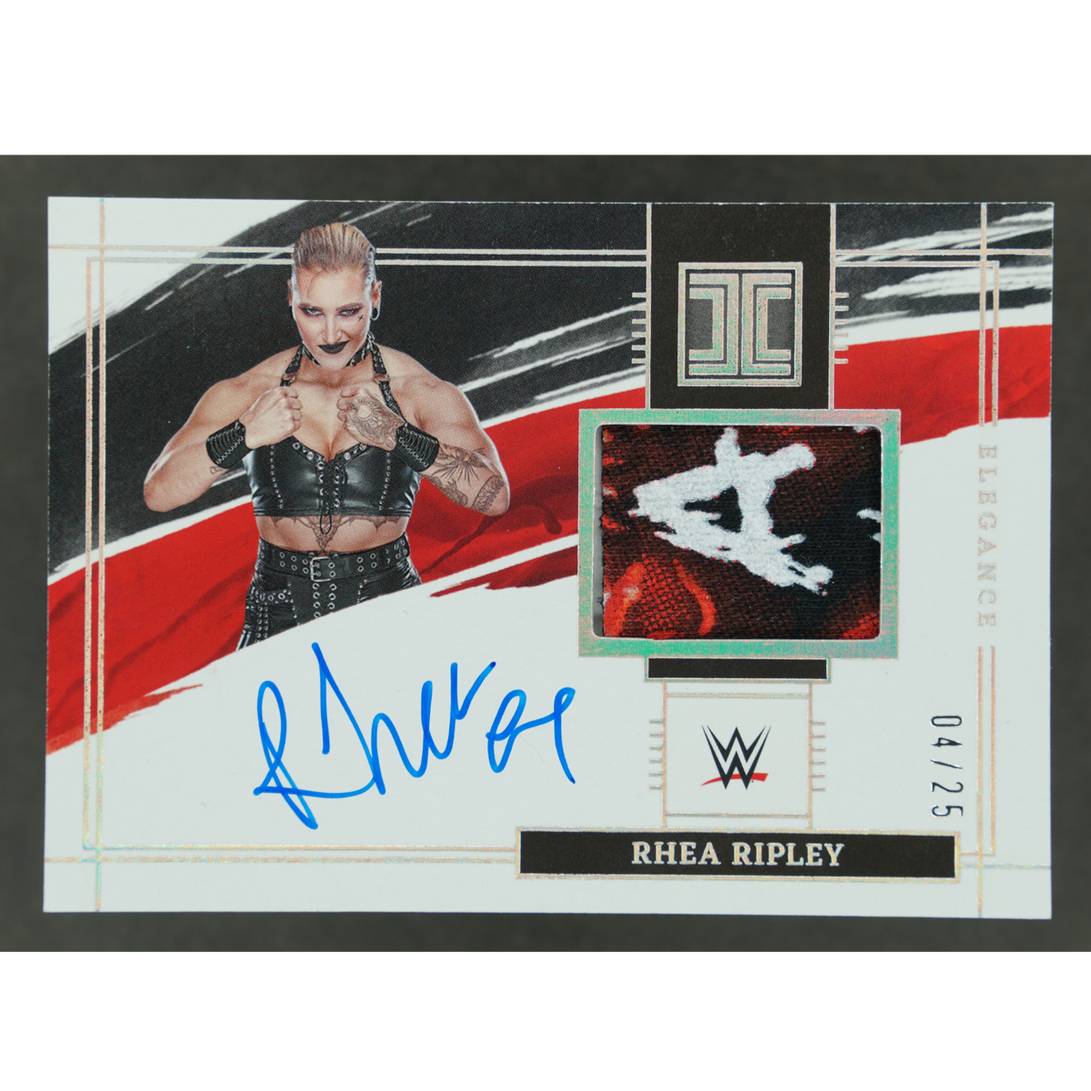 Rhea Ripley 2022 Impeccable Elegance Memorabilia Auto 4/25 #EM-RRP