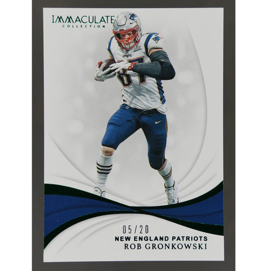 Rob Gronkowski 2019 Immaculate 5/20 #61