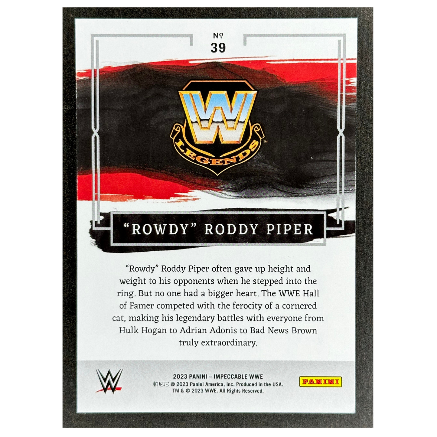 „Rowdy“ Roddy Piper 2023 Impeccable 53/99 #39