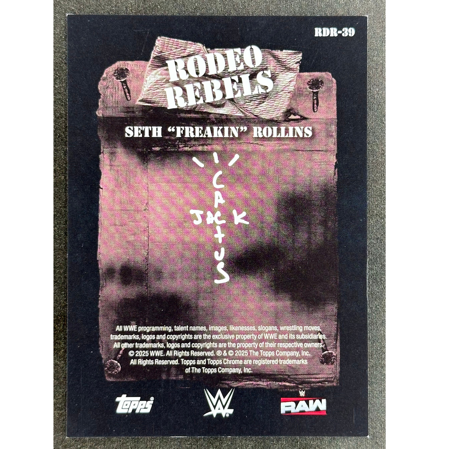 Seth "Freakin" Rollins 2025 Cactus Rodeo Rebels Gold 49/50 #RDR-39
