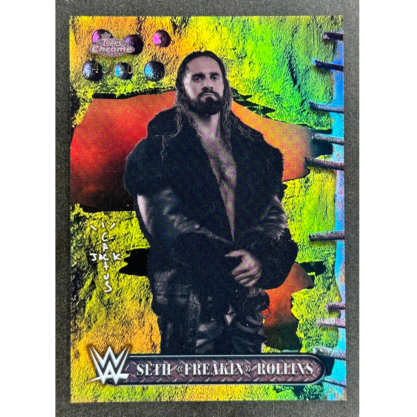 Seth "Freaking" Rollins 2025 Cactus Jack Gold 48/50 #17