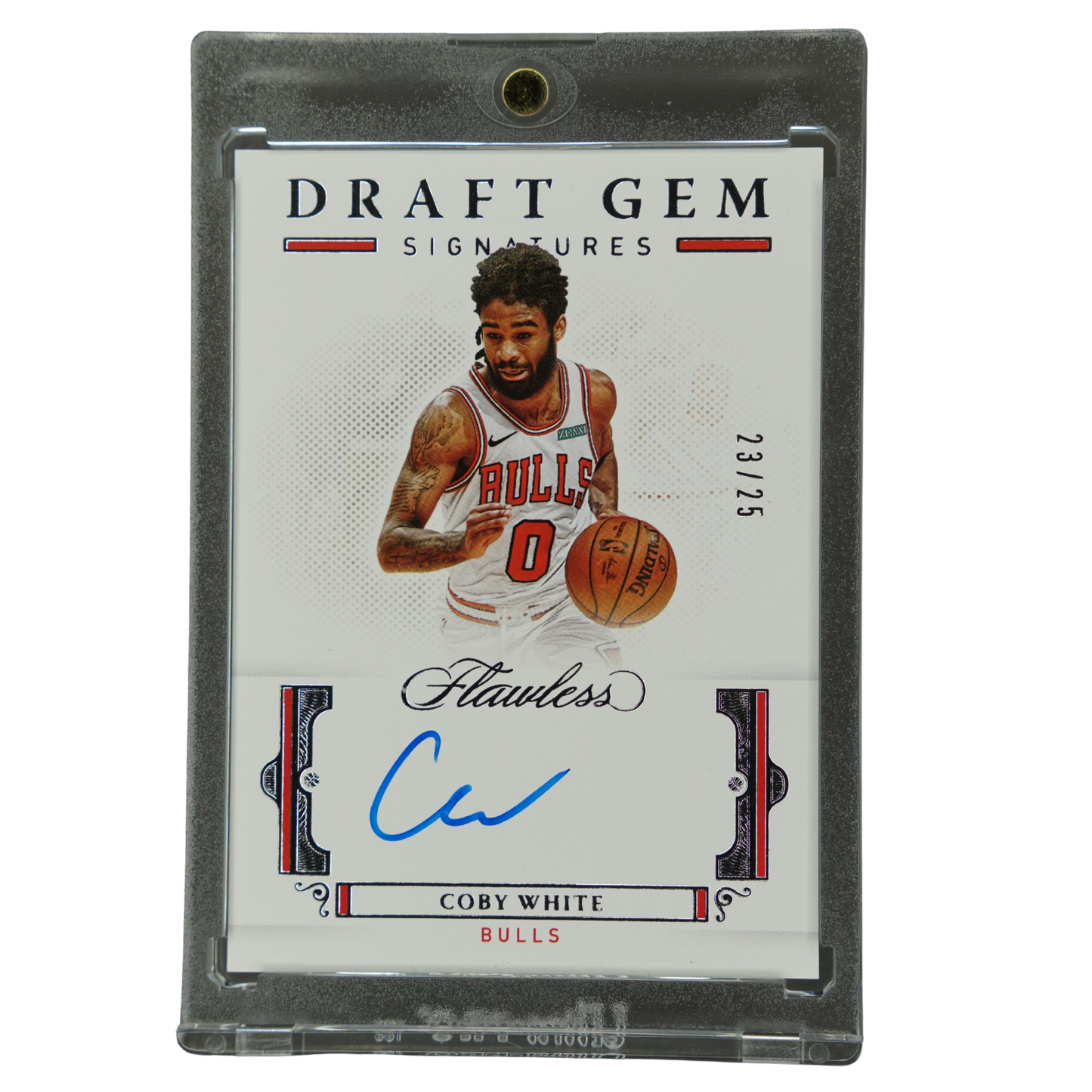 Coby White 2020 Flawless Draft Gem Signatures 23/25 #DG-CWT
