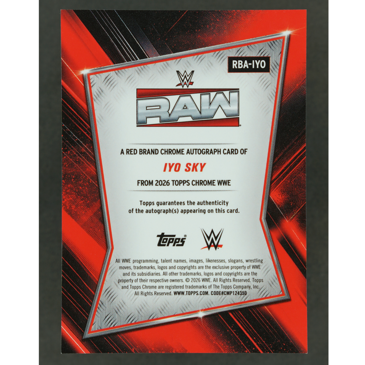 Iyo Sky 2026 Chrome Red Brand Red Auto 3/5 #RBA-IYO
