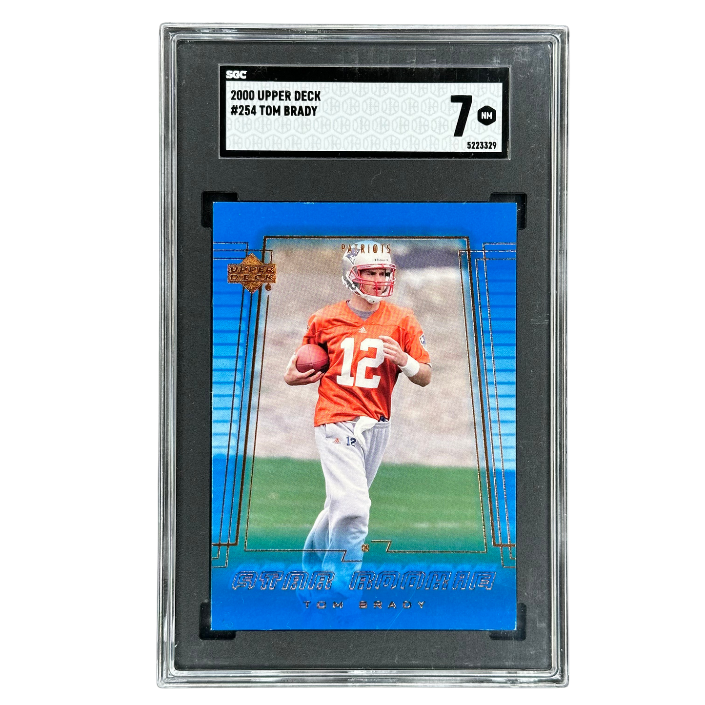 Tom Brady 2000 Upper Deck Rookie SGC 7 #254