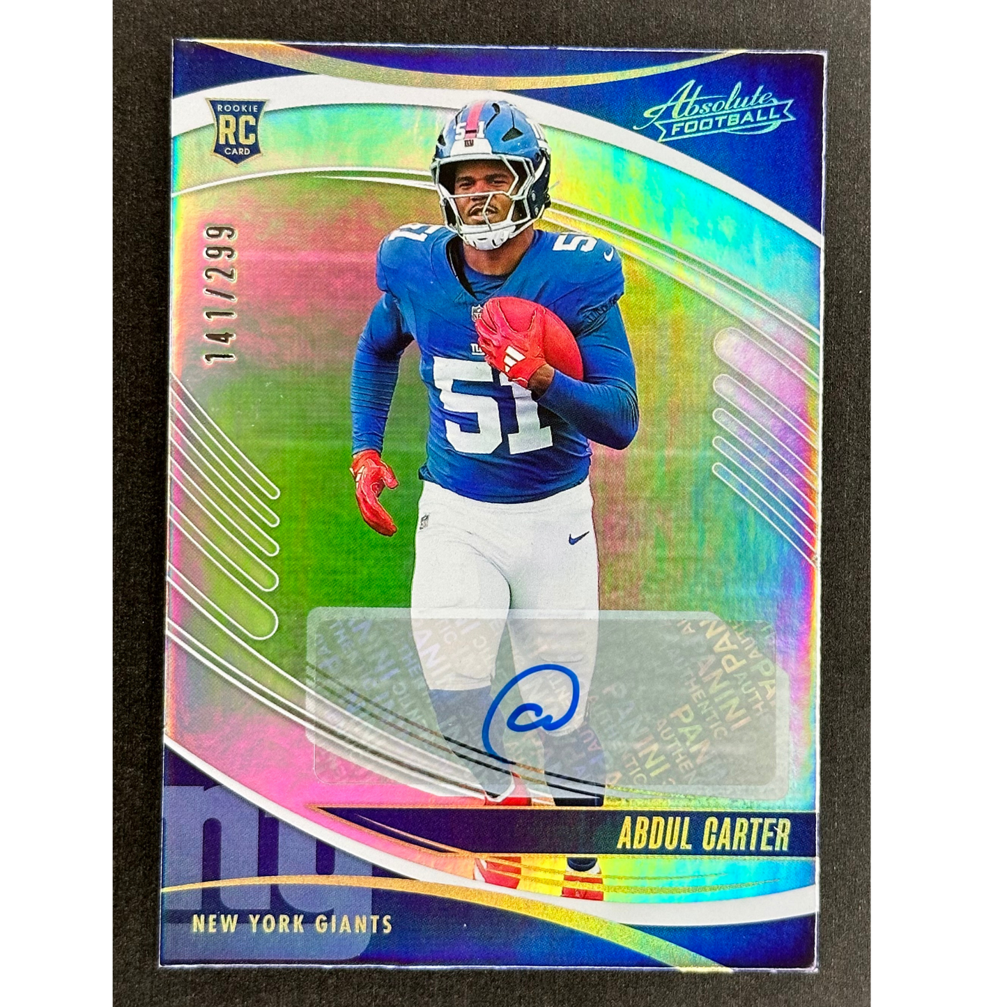 Abdul Carter 2024 Absolute RC Auto 141/299 #22