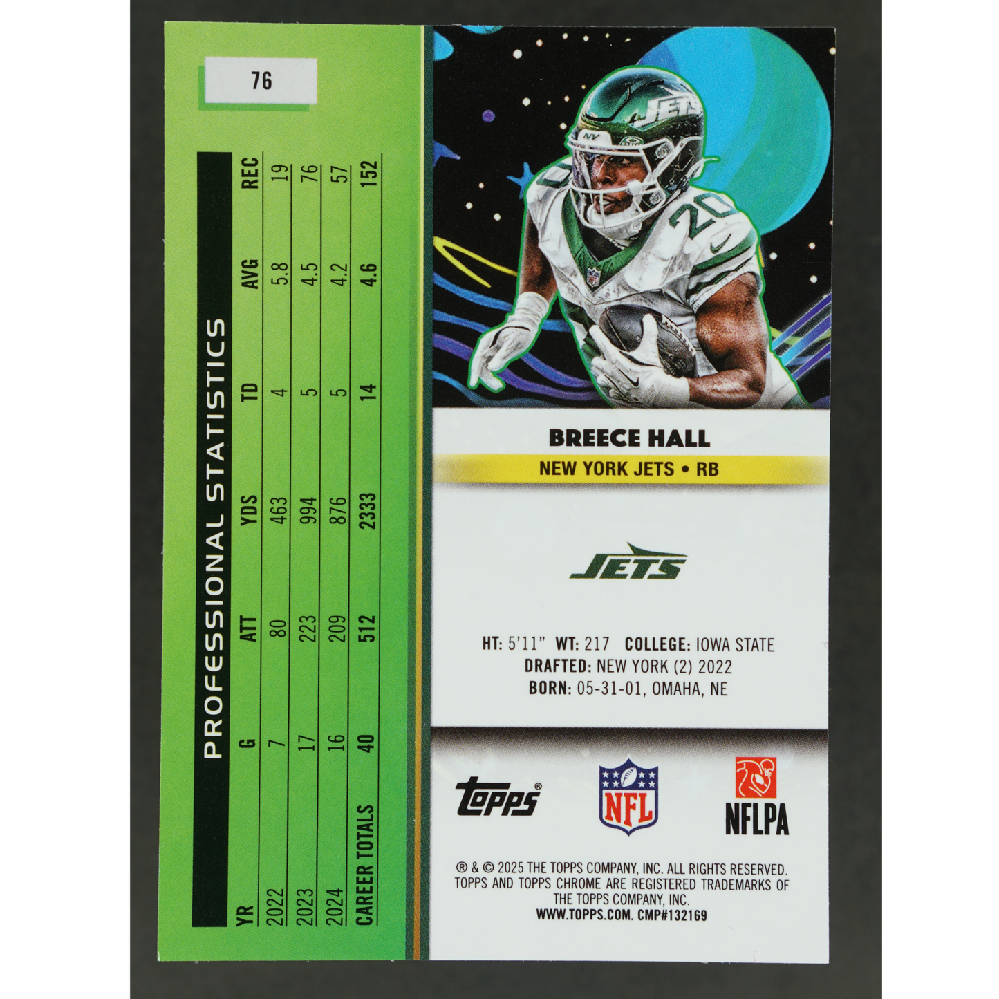 Breece Hall 2025 Cosmic 61/99 #76