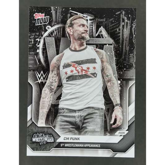 CM Punk 2026 Topps Now Wrestlemania Vegas #4