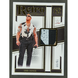 The Rock 2024 National Treasures Retro Materials Memorabilia 19/99 #RM-RCK