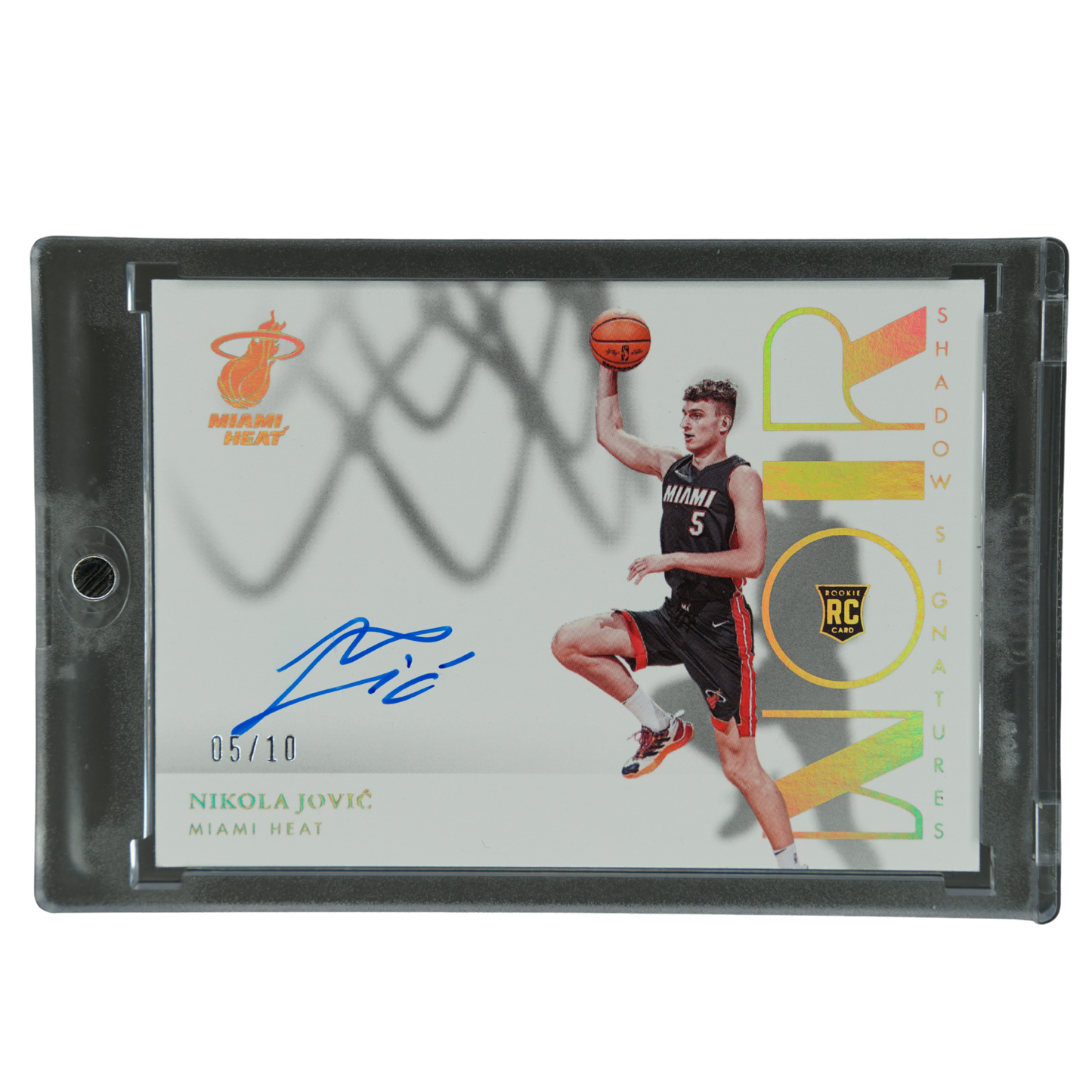 Nikola Jovic 2022 Noir RC Shadow Signatures Auto 5/10 #SHS-NJV