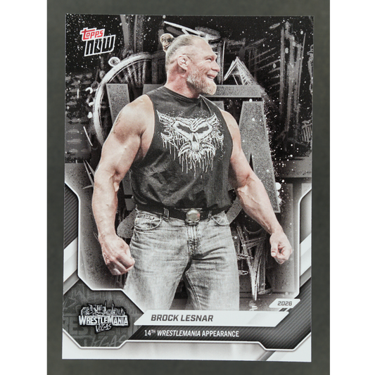 Brock Lesnar 2026 Topps Now Wrestlemania Vegas #5