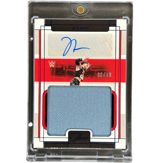 Jey Uso 2024 Three Count Memorabilia Auto 6/49 #MM-JUS