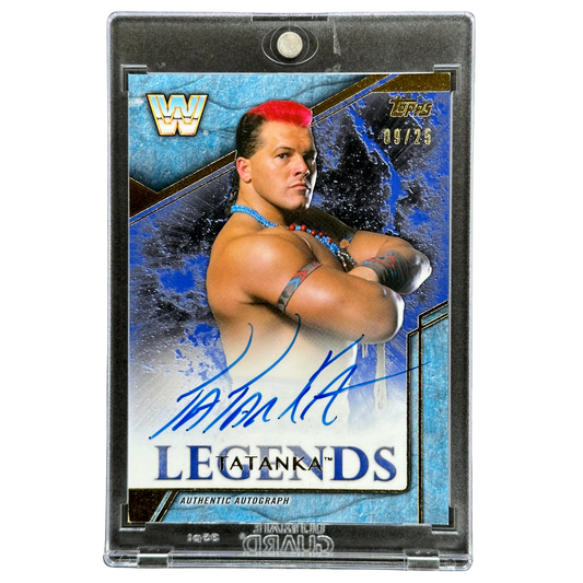 Tatanka 2017 Legends of WWE Auto 9/25 #LA-TA