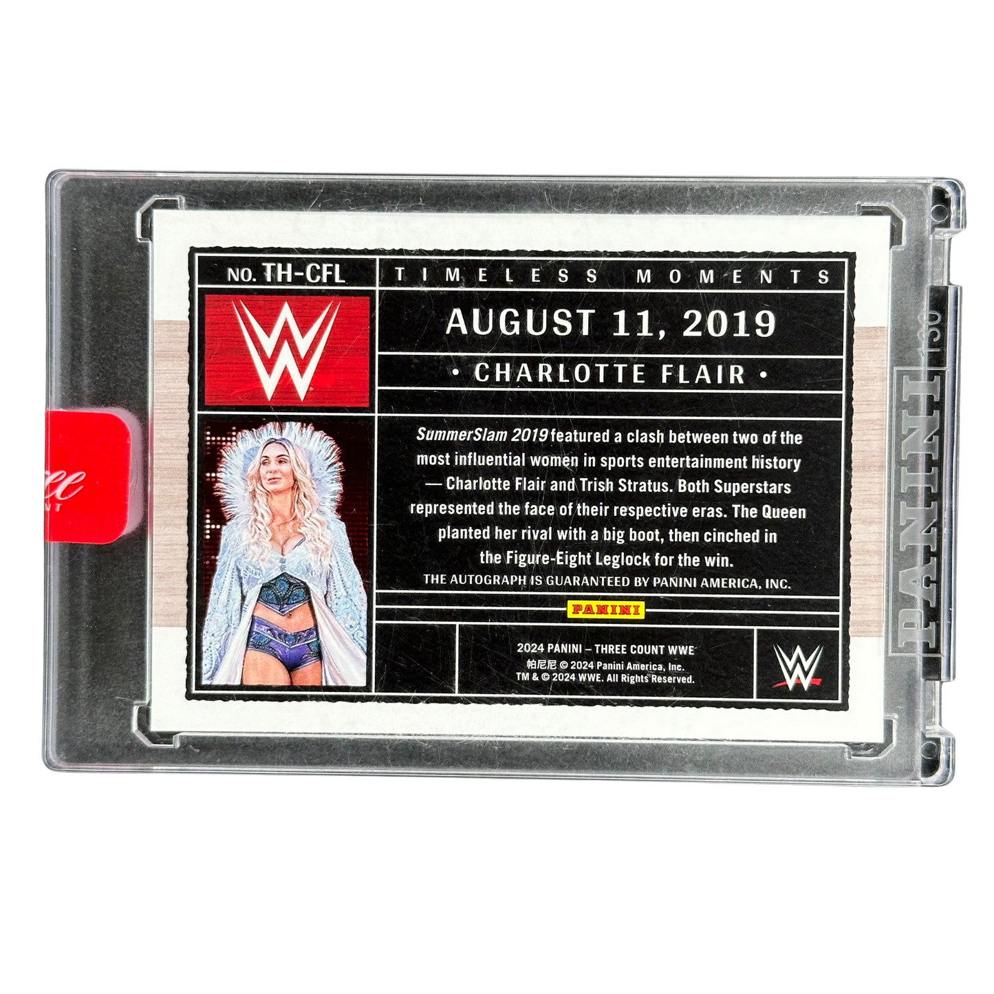 Charlotte Flair 2024 Three Count Auto 46/49 #TH-CFL