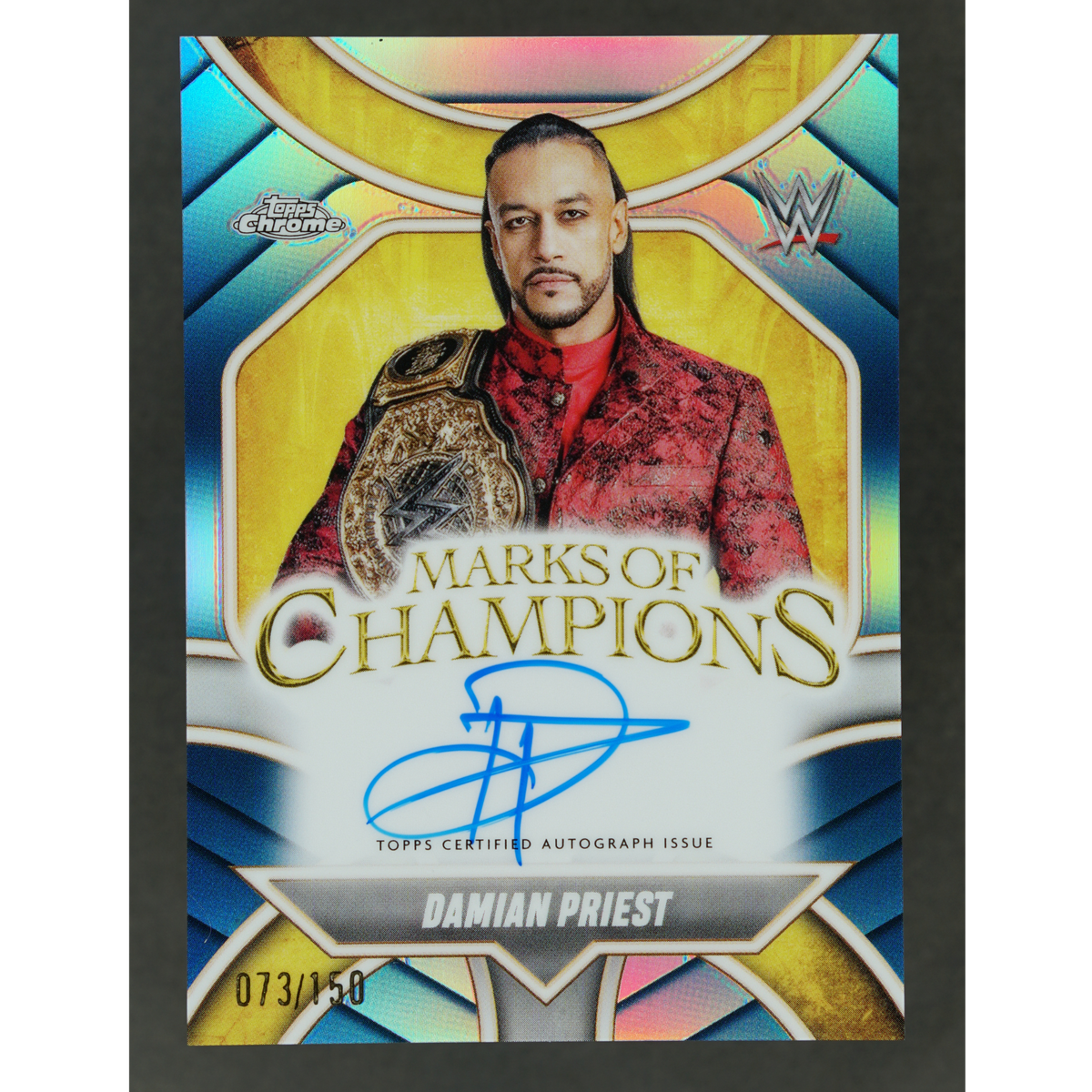 Damian Priest 2025 Chrome Marks of Champions Auto 73/150 #MOP-DP