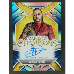 Damian Priest 2025 Chrome Marks of Champions Auto 73/150 #MOP-DP