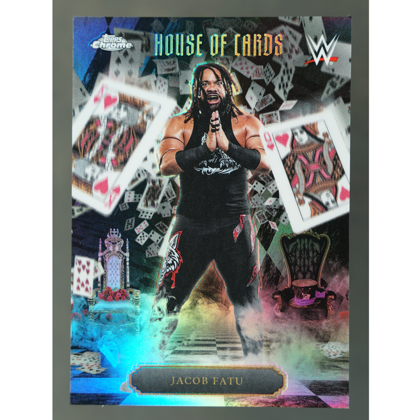 Jacob Fatu 2026 Chrome House of Cards #HOC-3
