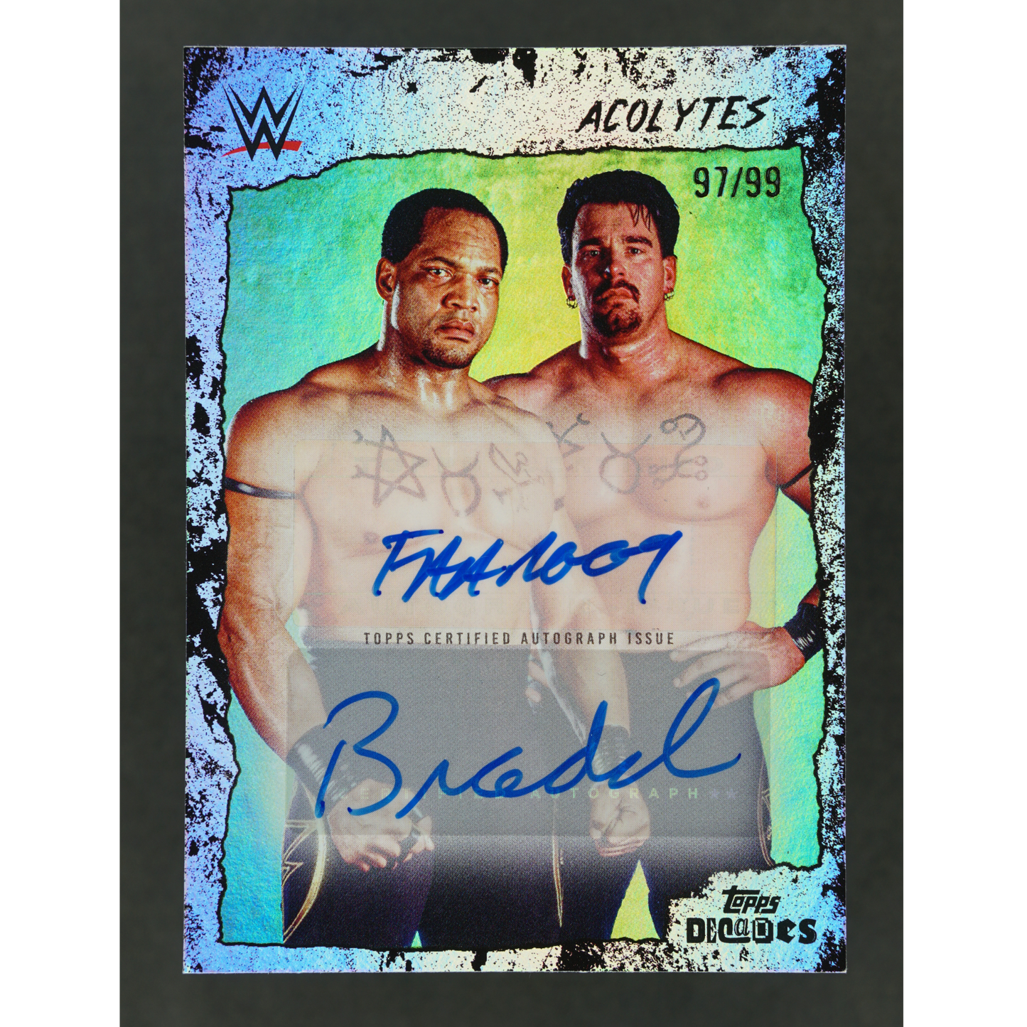 Acolytes (Farooq und Bradshaw) 2026 WWE Decades Tag Team Auto 97/99 #147A