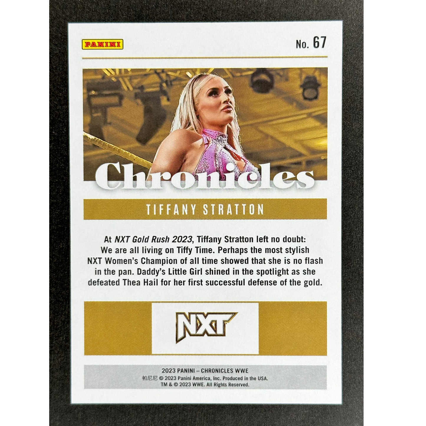 Tiffany Stratton 2023 Chronicles 3/10 #67