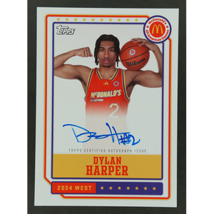 Dylan Harper 2024 Topps McDonalds All American Auto #EA-DH